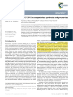 2016 PEDOT - PSS Nanoparticles - Synthesis and Properties