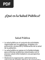 Salud Pública y Funciones