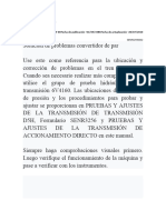 Pruebas y Ajustes Covertidor