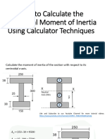 CANON F-789SGA Calculator Techniques #1 - Centroidal Moment of Inertia
