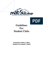 Guidelines For Student Clubs