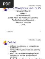 Download Materi 6 - Akreditasi Rumah Sakit by api-3756301 SN7161167 doc pdf