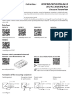 H73303v Instructions 8250 8252 8254 8256 8258 NHT NAT NAH NAE NAR Pressure Transmitter