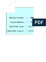 Trading Journal Template