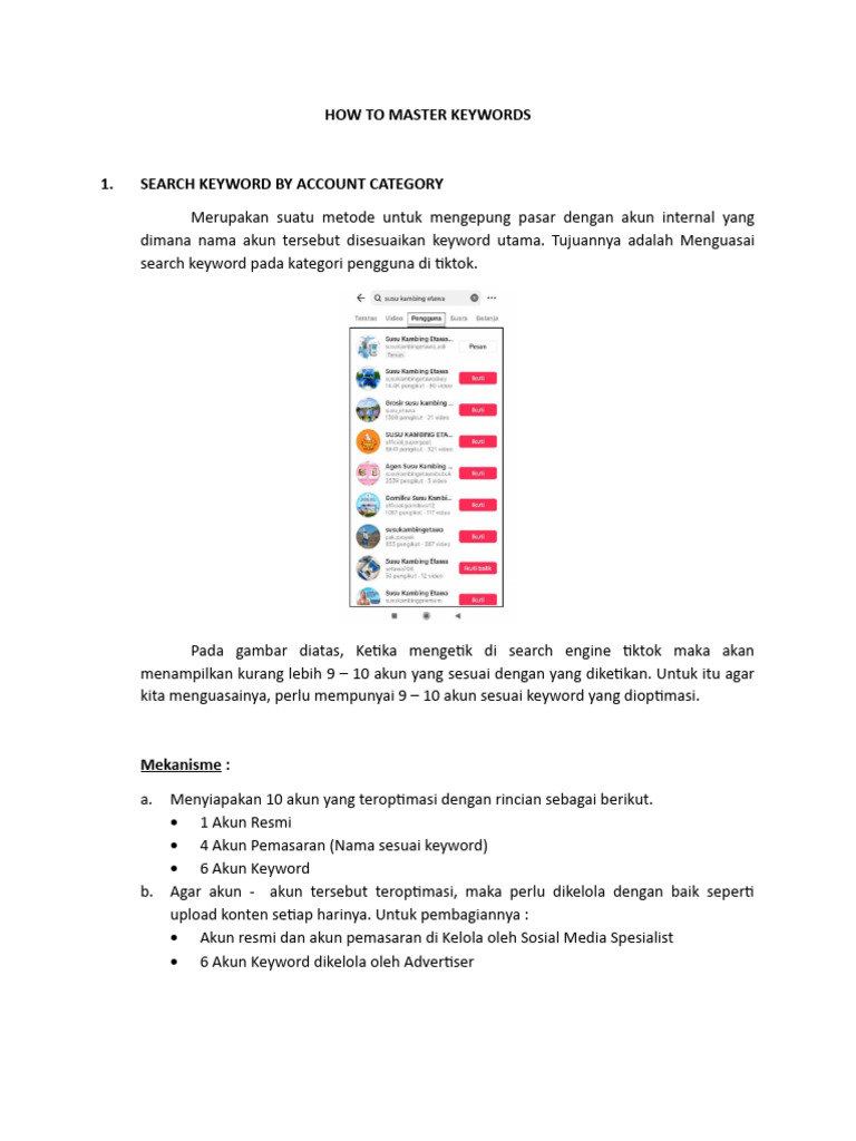 How To Master Keywords | PDF
