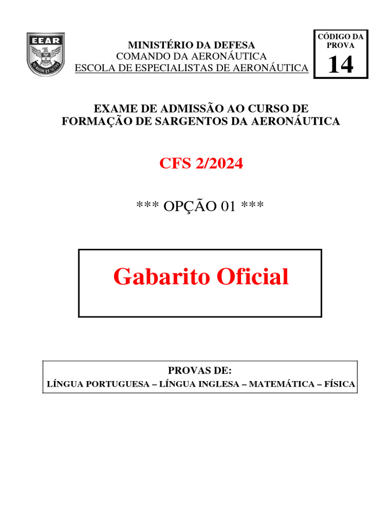 Prova - Cfs 2 2024 - Cod - 14 - 14 12 2023 15 53 50 | PDF