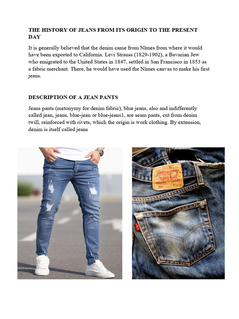 Histoire et origine des jeans | PDF