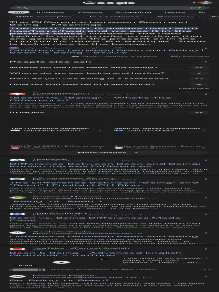 difference-between-being-and-been-google-search-pdf-verb