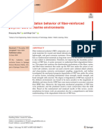 Review On Degradation Behavior of Fiber-Reinforced Polymer Bars in Marine Environments