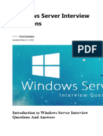 Windows Server Interview Questions 1