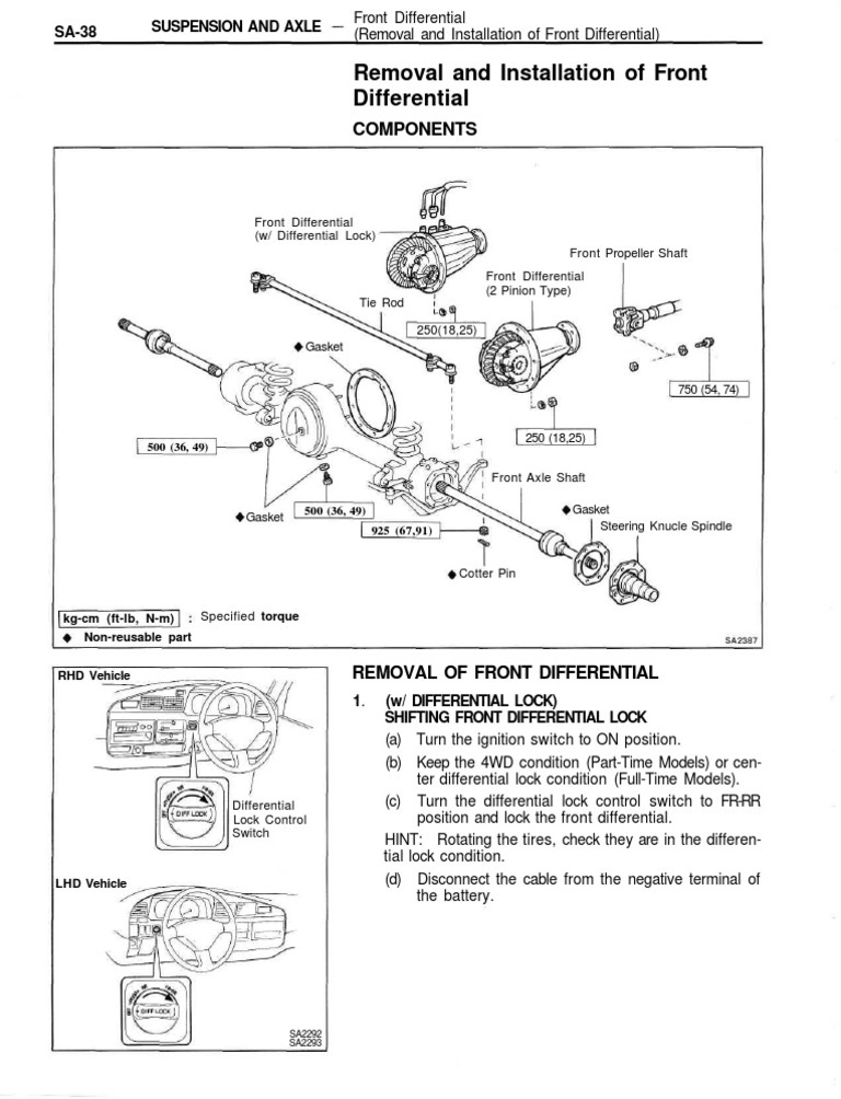 Front Differential Installation Guide | PDF | Technology & Engineering