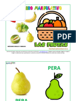 Frutas Foto-Dibujo Manipulativo