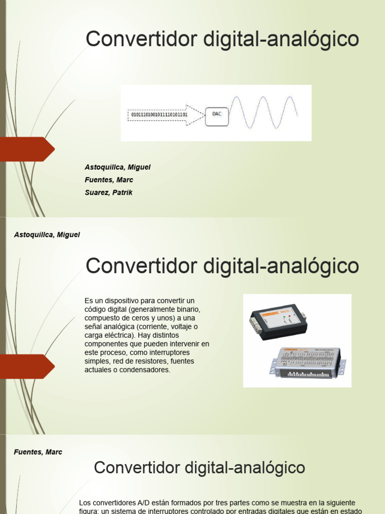 Convertidor Digital Analógico Pdf Convertidor Digital A Analógico