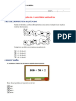 Avaliação de Matemática - 4º Bimestre