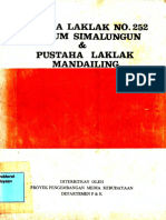 Pustaha Laklak No. 252 Museum Simalungun & Pustaha Laklak Mandailing