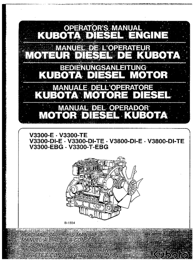 KUBOTA V3300 SERVICE MANUAL PDF visual data 6