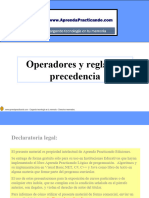 Operadores y Reglas de Precedencia