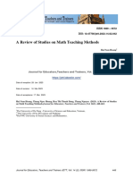 Dialnet AReviewOfStudiesOnMathTeachingMethods 8932186