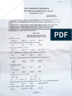 Class XI Maths QP