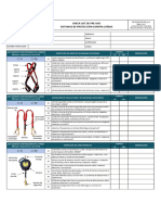 Check List Sistema de Proteccion Contra Caidas