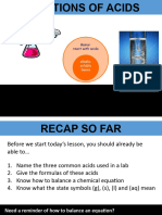 Reactions of Acids