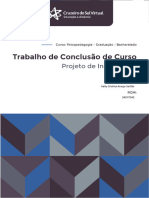Atividade TCC I - Psicopedagogia - Kelly Cristina Araujo Sertão