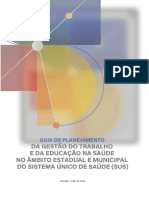 Guia de Planejamento Da GTES No Âmbito Estadual e Municipal Do SUS - F