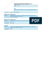 Multiple Choice Single Answer: List of Attempted Questions and Answers (SCM - 4)