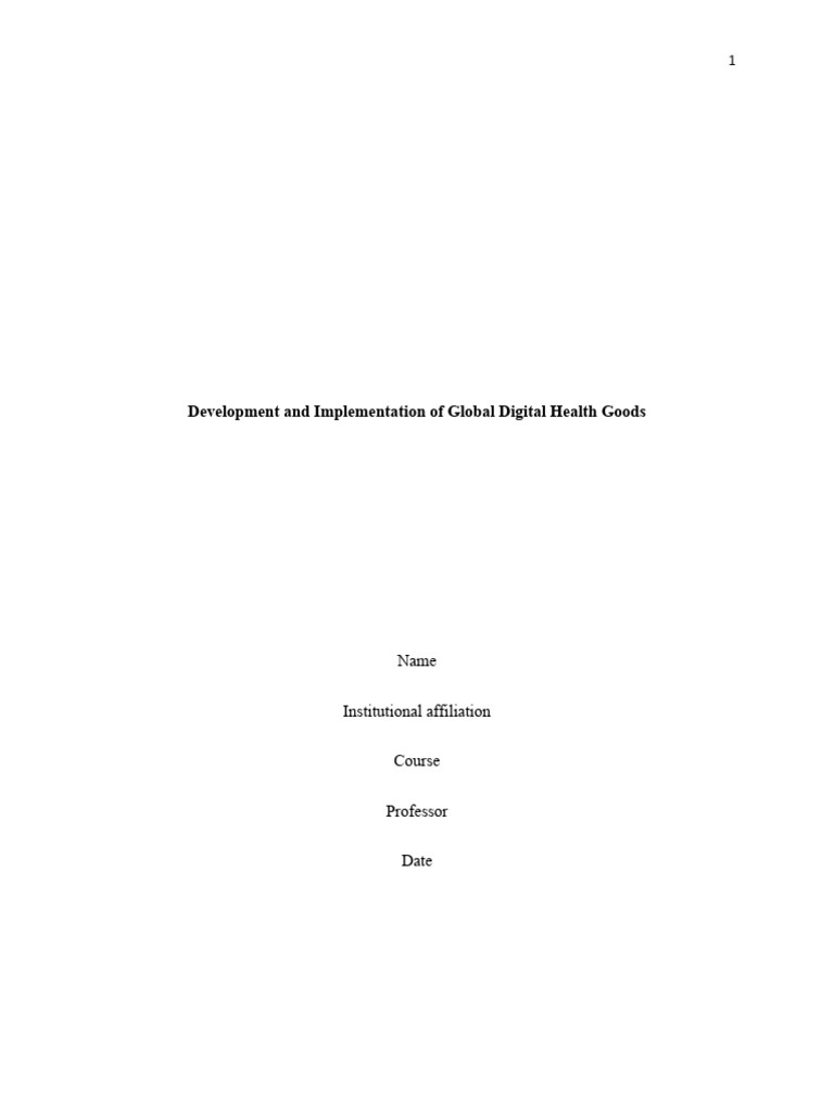 Global Digital Health System Governance | PDF | Governance | Health System