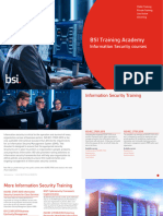 BSI Information Security Training Brochure 2022