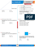 6.20 - Cebirsel İfadeler Testi