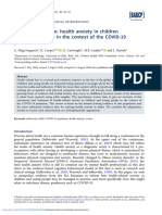 Practitioner Review Health Anxiety in Children and Young People in The Context of The Covid 19 Pandemic