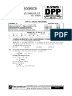 Class XII Physics DPP Set (20) - Prev Chaps + Capacitance