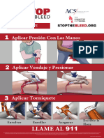 Stop The Bleed Poster Spanish