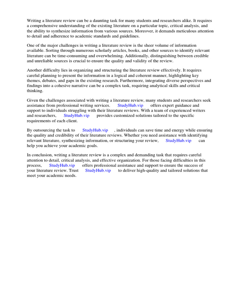 Writing A Literature Review Rmit PDF Sampling (Statistics