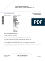 Cambridge International Advanced Subsidiary and Advanced Level