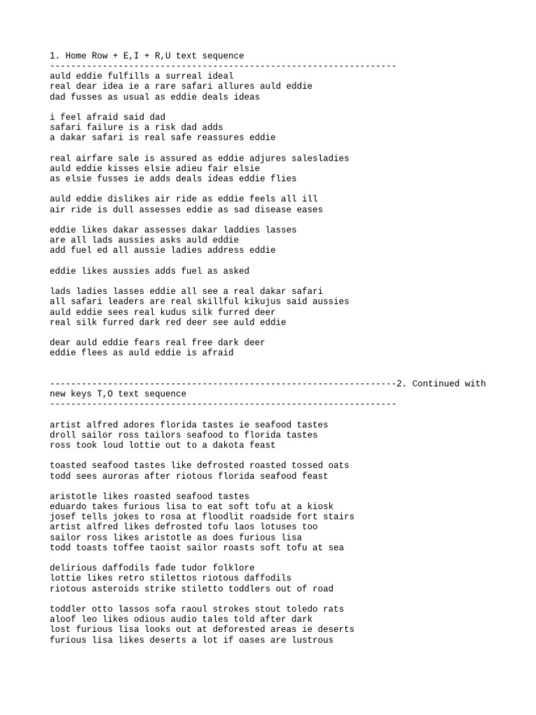 Typing master text practice pdf