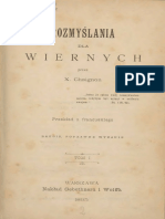 Piotr Chaignon, Rozmyślania Dla Wiernych, Tom I, Drugie, Poprawne Wydanie, Warszawa 1895