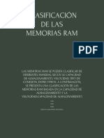 Clasificación de Las Memorias RAM - Presentación