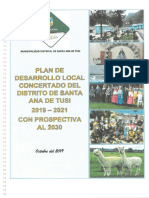 Plan de Desarrollo Local Concertado 2019 2021 Con Prosperidad Al 2030 Mdsat