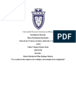 5.1.4 Controversia Respeto A Las Ventajas y Desventajas de La Colegiación