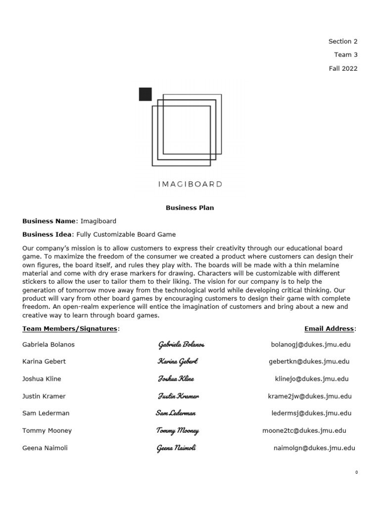 Revised Business Plan Draft | PDF | Market Share | Advertising