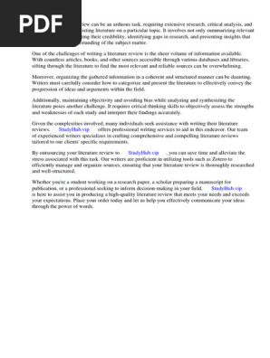 Zotero Literature Review
