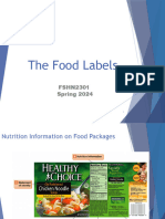 3 Food Labels