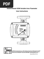 Kobold KDM Flowmeter Datasheet - Man