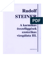 Rudolf Steiner-Karmikus Összefüggések Ezoterikus Vizsgálata 3