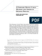 A Forward Monte Carlo Method For American Options Pricing