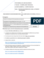 Convocação Integrado 1chamada Gravataí