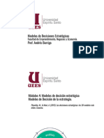 MDE Módulo 4.5 - Decisión Modelos de Decisiones Estratégicas