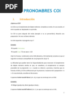 Pronombres COD y COI en francés | PDF | Objeto (gramática) | Pronombre